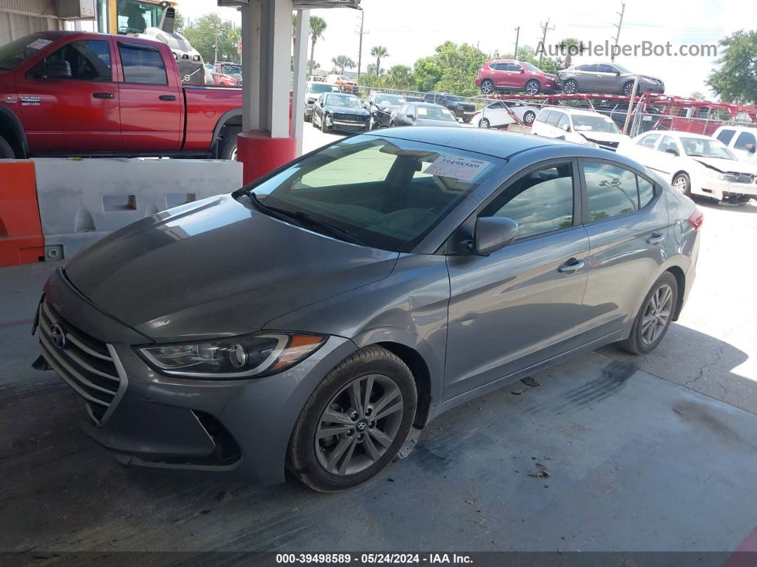 2018 Hyundai Elantra Sel Gray vin: 5NPD84LF8JH330961