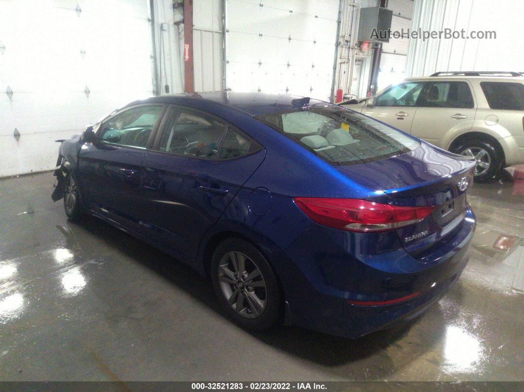 2018 Hyundai Elantra Value Edition Blue vin: 5NPD84LF8JH353401