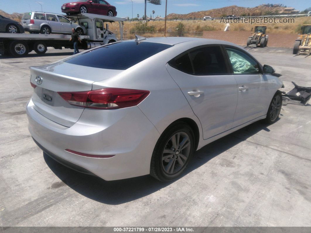 2018 Hyundai Elantra Sel Silver vin: 5NPD84LF8JH359974