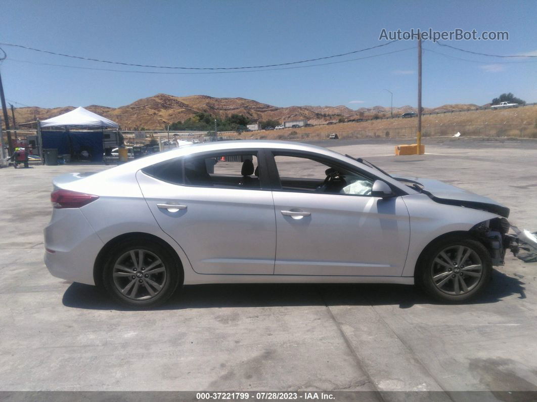 2018 Hyundai Elantra Sel Silver vin: 5NPD84LF8JH359974