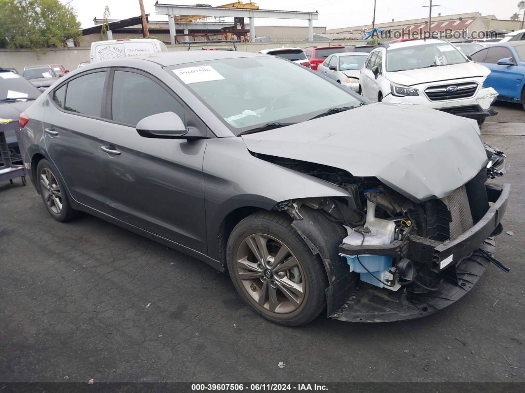 2018 Hyundai Elantra Sel Серый vin: 5NPD84LF8JH366150