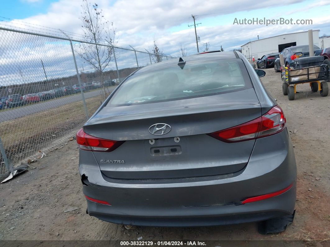 2018 Hyundai Elantra Sel Gray vin: 5NPD84LF8JH379867