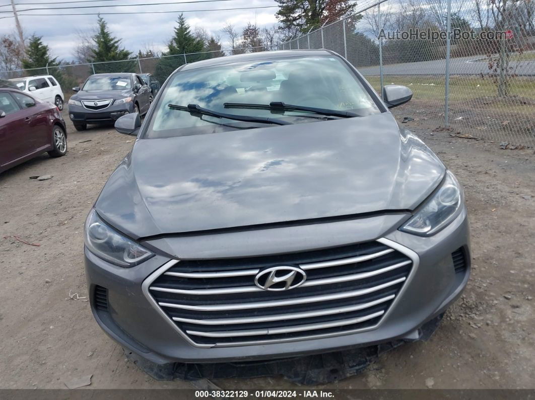 2018 Hyundai Elantra Sel Gray vin: 5NPD84LF8JH379867