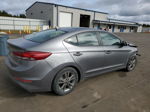 2018 Hyundai Elantra Sel Gray vin: 5NPD84LF8JH384485