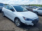 2019 Hyundai Elantra Sel White vin: 5NPD84LF8KH404297