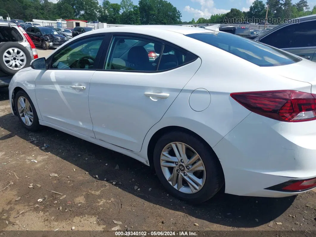 2019 Hyundai Elantra Sel White vin: 5NPD84LF8KH404297