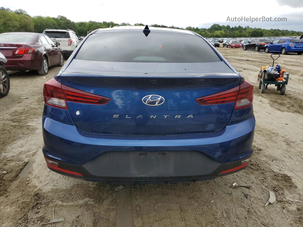 2019 Hyundai Elantra Sel Blue vin: 5NPD84LF8KH409600