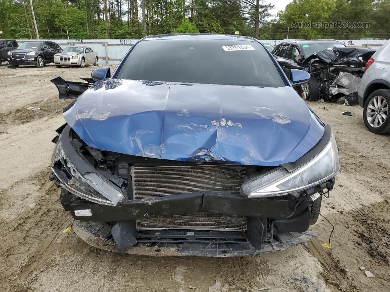 2019 Hyundai Elantra Sel Blue vin: 5NPD84LF8KH409600