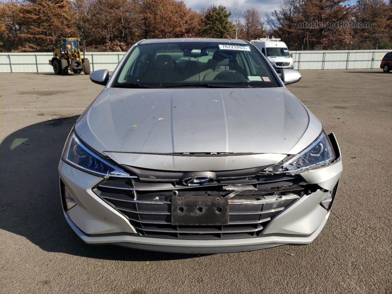 2019 Hyundai Elantra Sel Серебряный vin: 5NPD84LF8KH412402