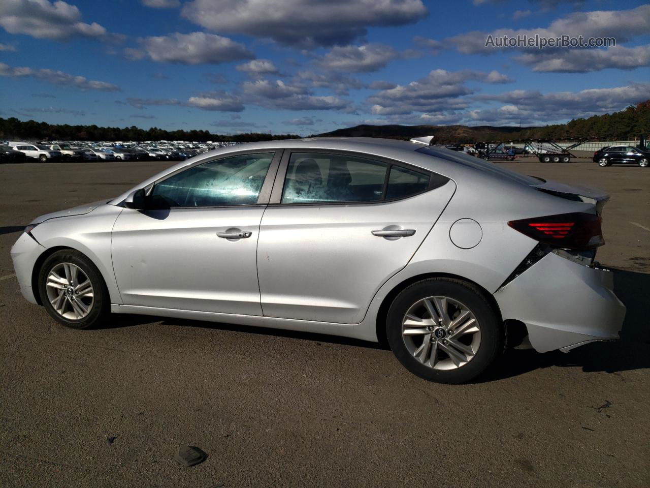 2019 Hyundai Elantra Sel Серебряный vin: 5NPD84LF8KH412402