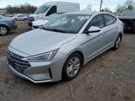 2019 Hyundai Elantra Sel Silver vin: 5NPD84LF8KH421343