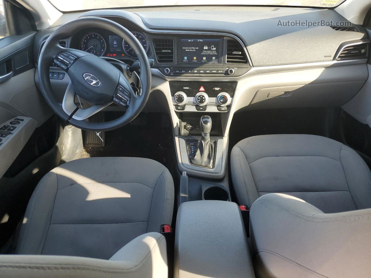 2019 Hyundai Elantra Sel Синий vin: 5NPD84LF8KH444072