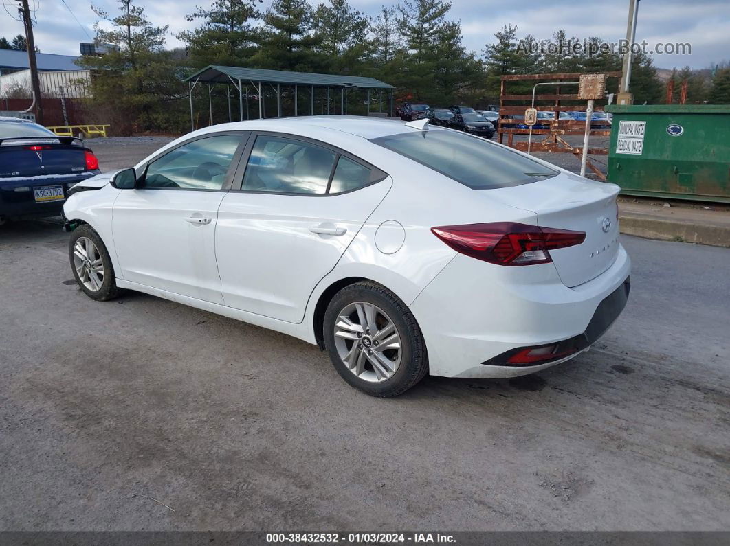 2019 Hyundai Elantra Value Edition White vin: 5NPD84LF8KH455413