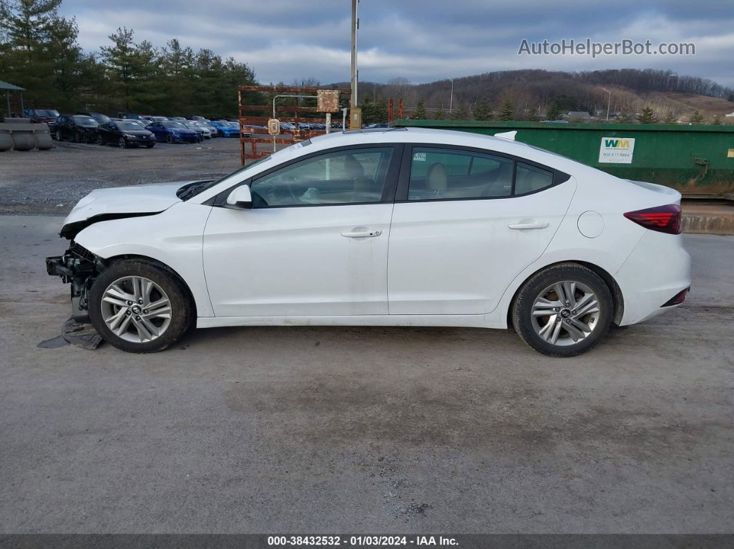 2019 Hyundai Elantra Value Edition White vin: 5NPD84LF8KH455413