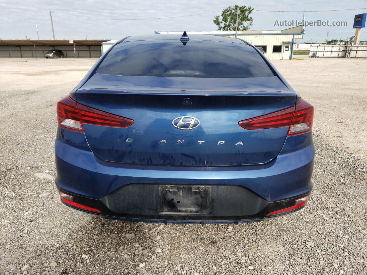 2019 Hyundai Elantra Sel Синий vin: 5NPD84LF8KH467190