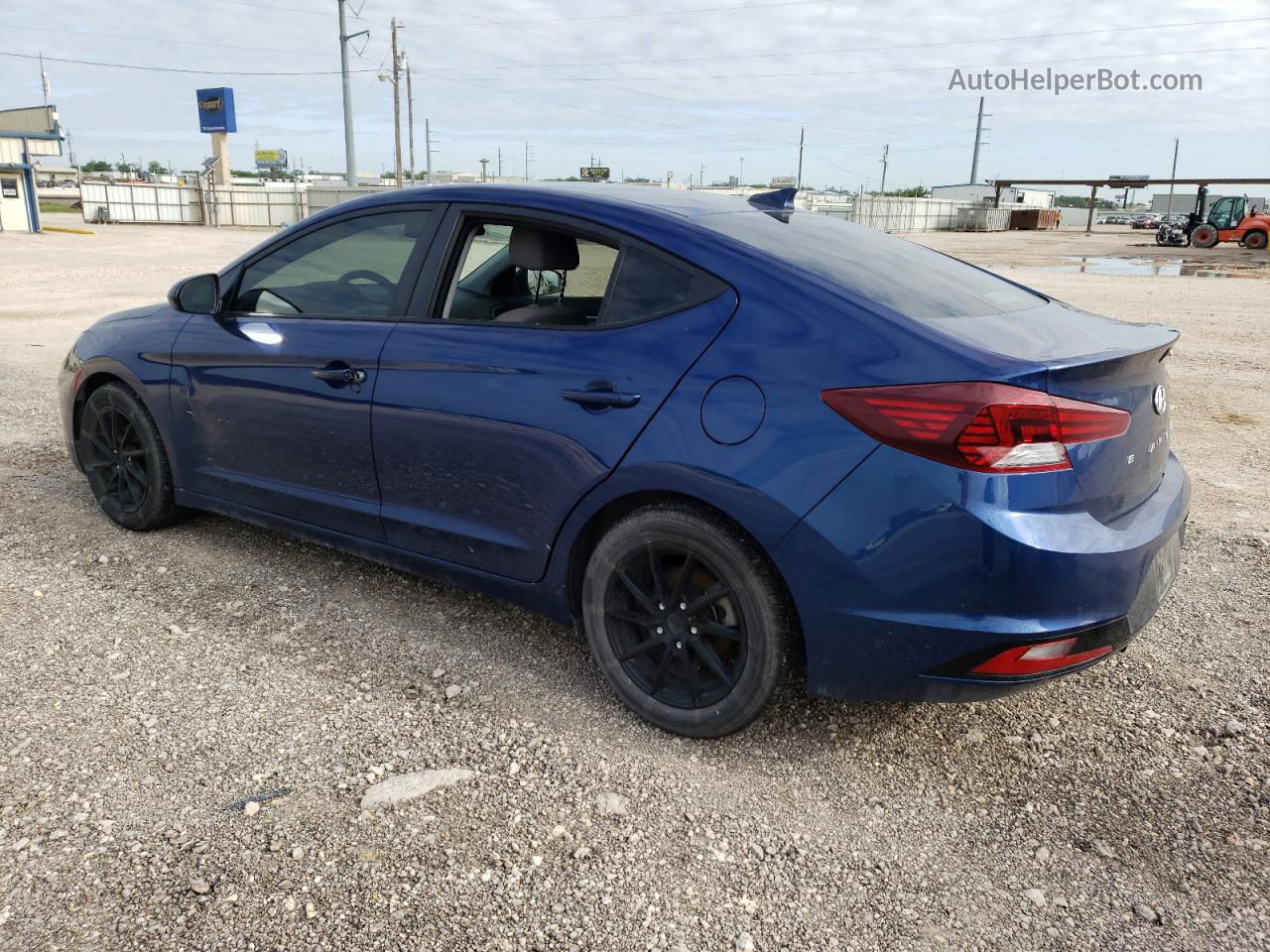 2019 Hyundai Elantra Sel Синий vin: 5NPD84LF8KH467190