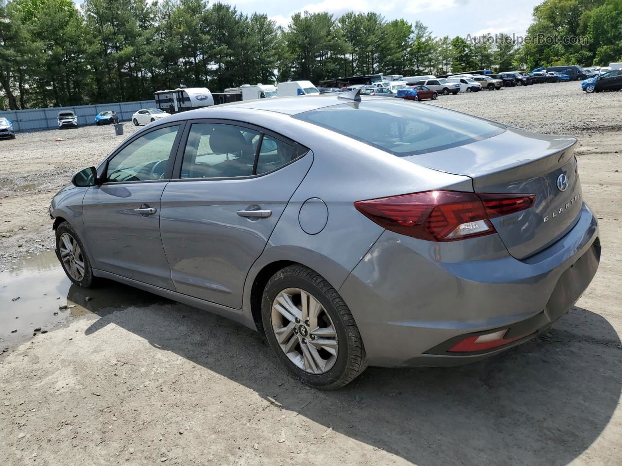 2019 Hyundai Elantra Sel Silver vin: KMHD84LF1KU878335