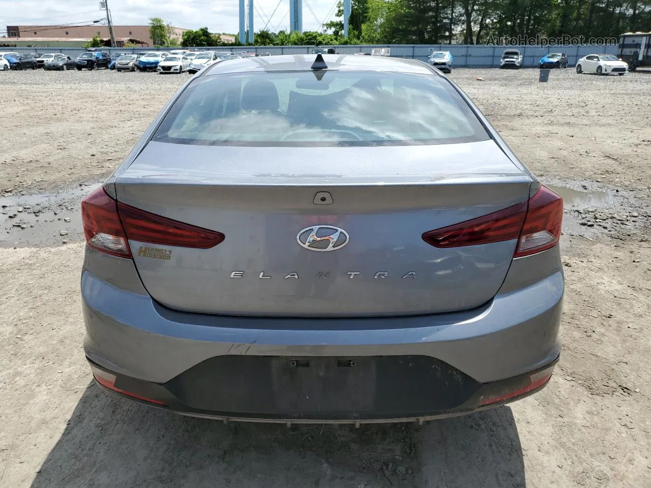 2019 Hyundai Elantra Sel Silver vin: KMHD84LF1KU878335