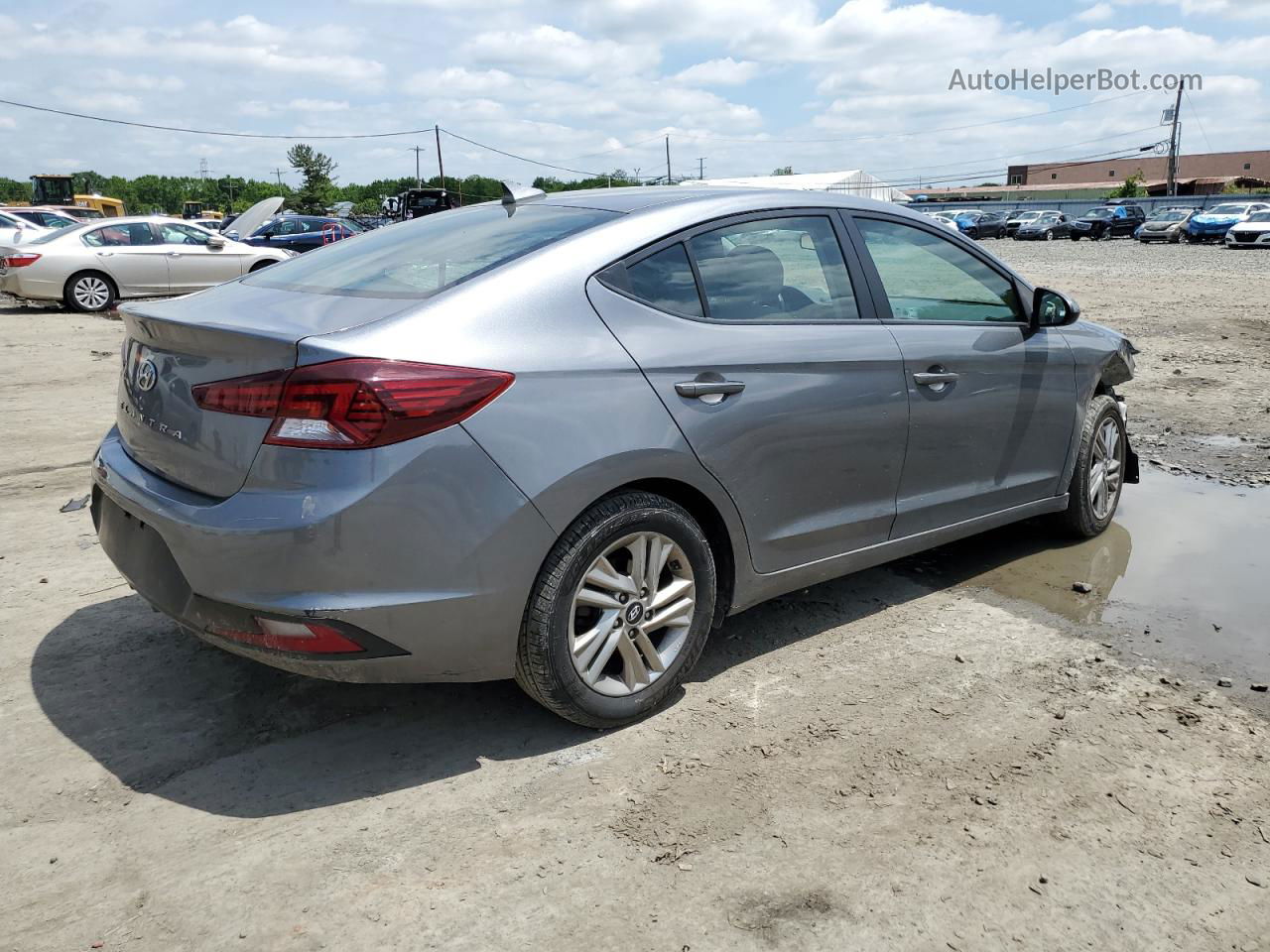 2019 Hyundai Elantra Sel Silver vin: KMHD84LF1KU878335