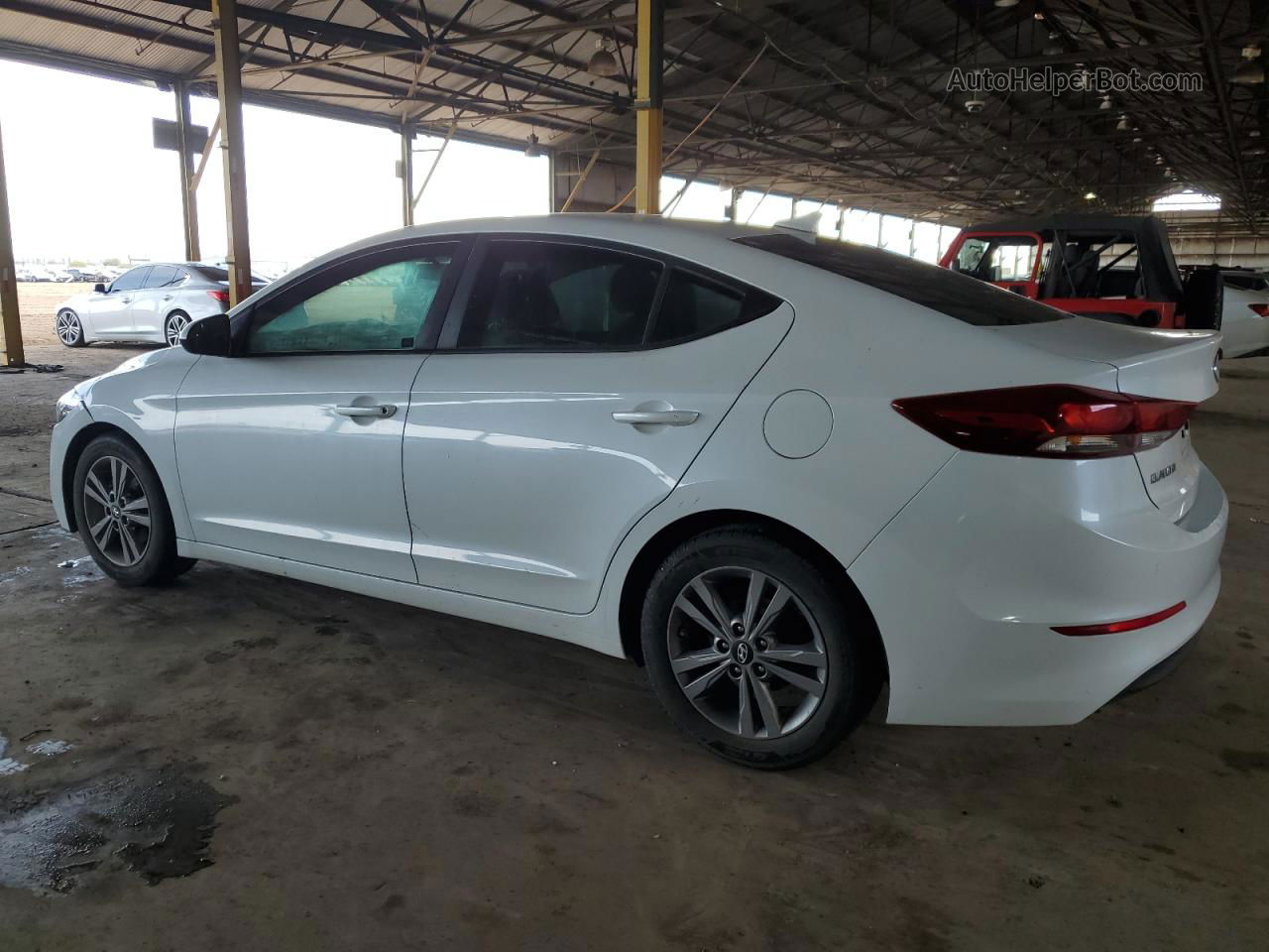 2017 Hyundai Elantra Se White vin: 5NPD84LF9HH001518