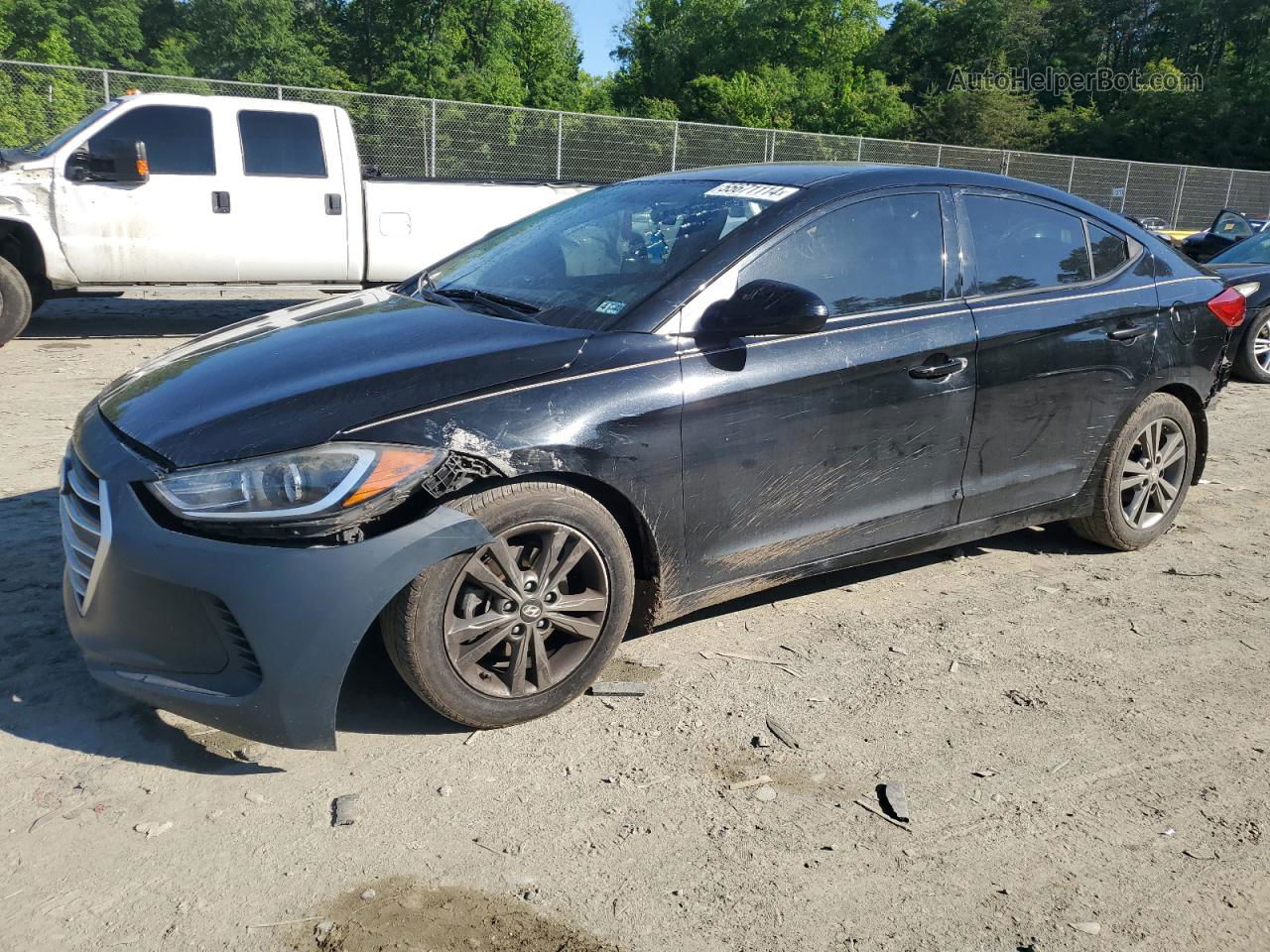 2017 Hyundai Elantra Se Black vin: 5NPD84LF9HH007187