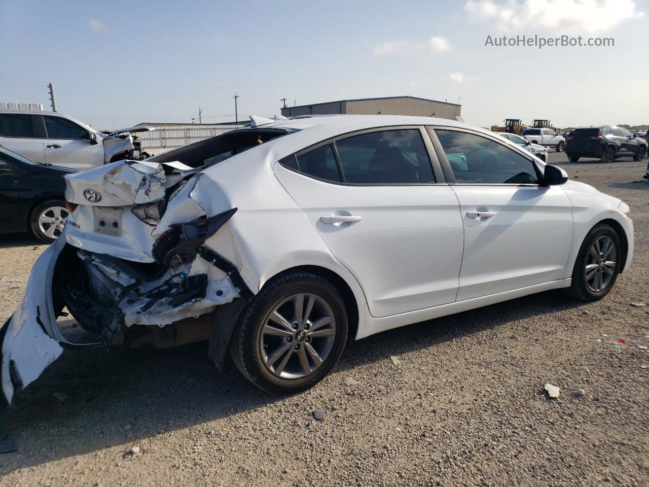 2017 Hyundai Elantra Se White vin: 5NPD84LF9HH013913