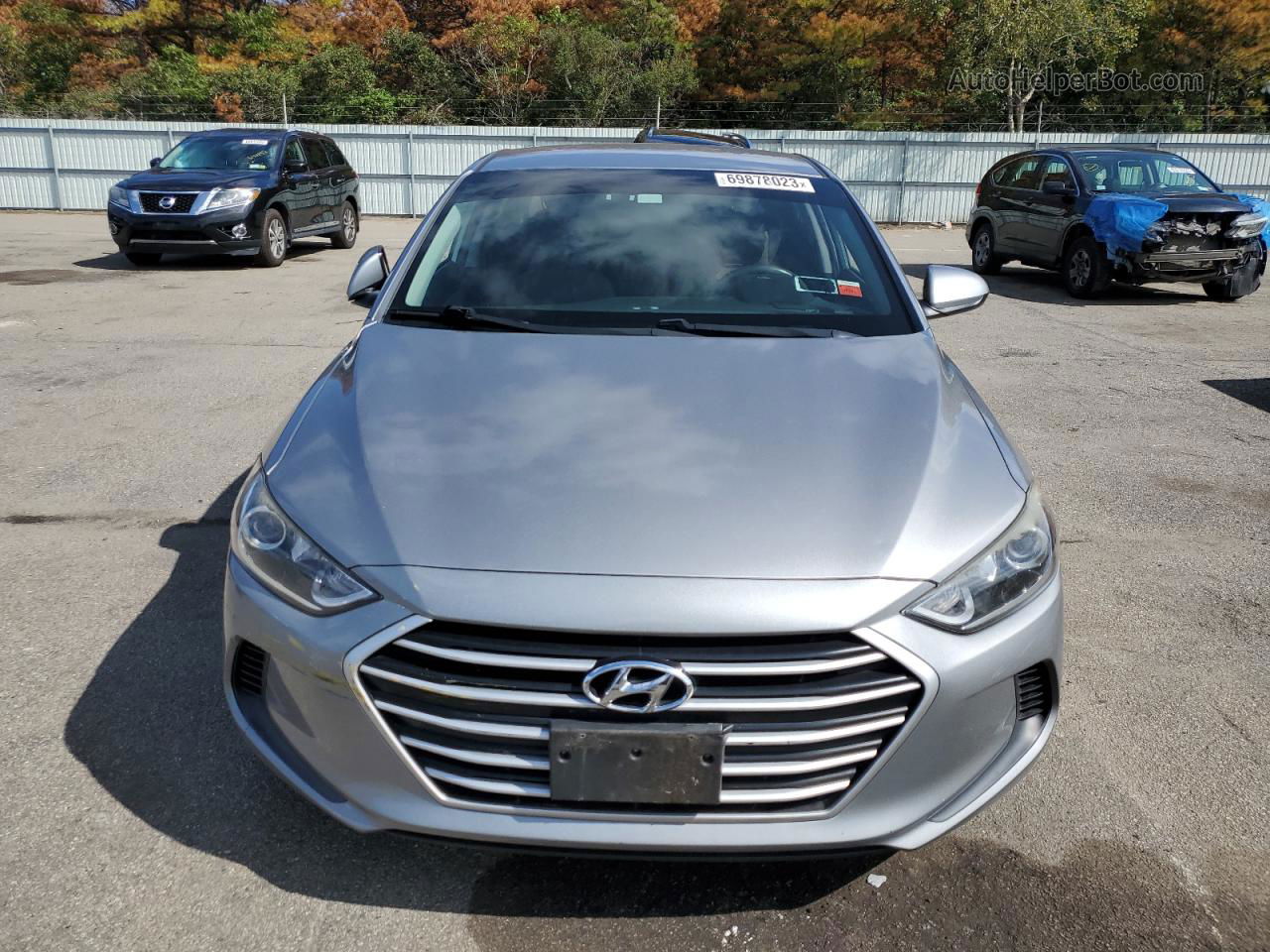 2017 Hyundai Elantra Se Gray vin: 5NPD84LF9HH030565