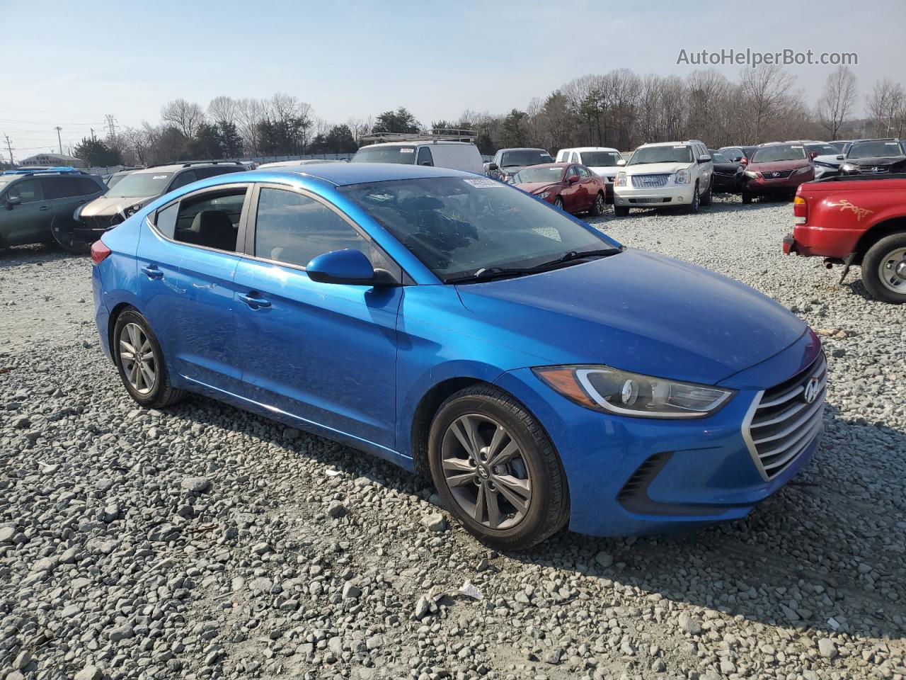 2017 Hyundai Elantra Se Blue vin: 5NPD84LF9HH039007