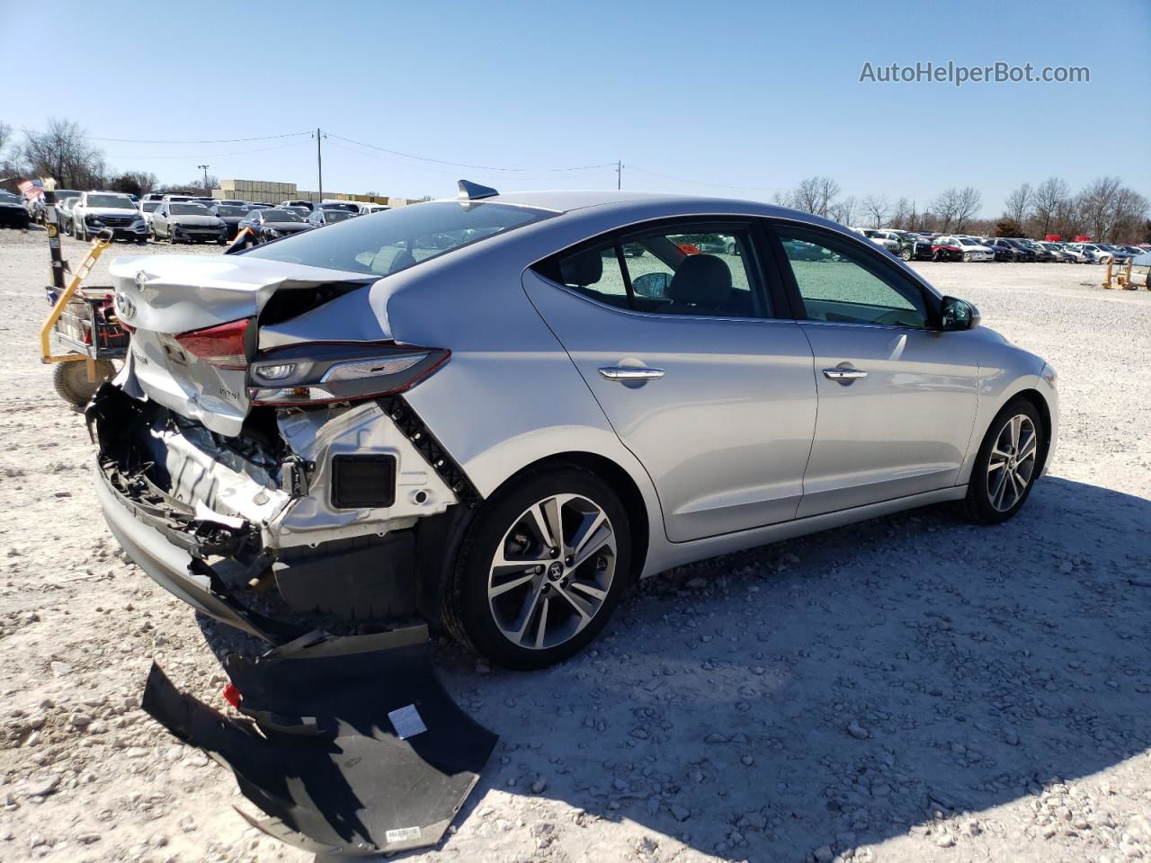 2017 Hyundai Elantra Se Silver vin: 5NPD84LF9HH064411