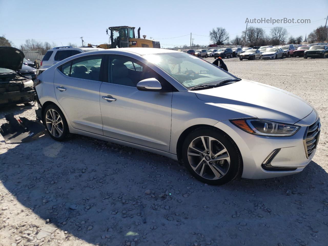 2017 Hyundai Elantra Se Silver vin: 5NPD84LF9HH064411