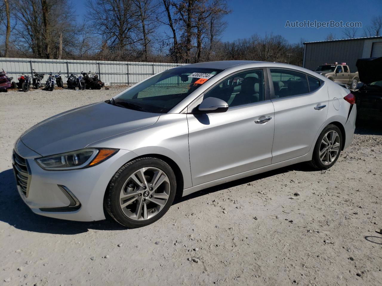 2017 Hyundai Elantra Se Silver vin: 5NPD84LF9HH064411