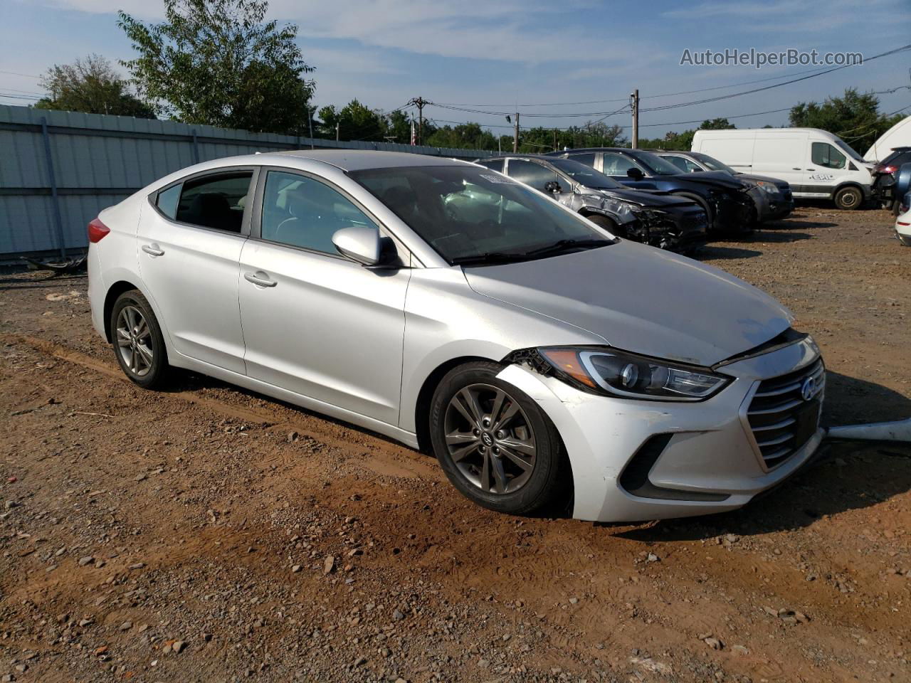 2017 Hyundai Elantra Se Silver vin: 5NPD84LF9HH065042