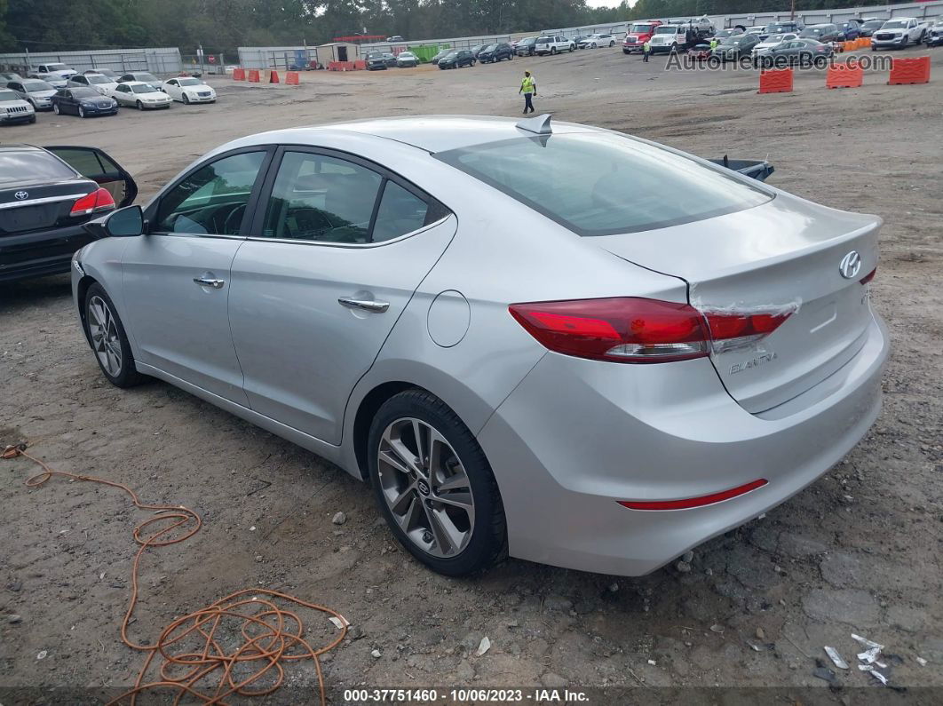 2017 Hyundai Elantra Limited Серебряный vin: 5NPD84LF9HH114644