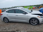 2017 Hyundai Elantra Limited Серебряный vin: 5NPD84LF9HH114644