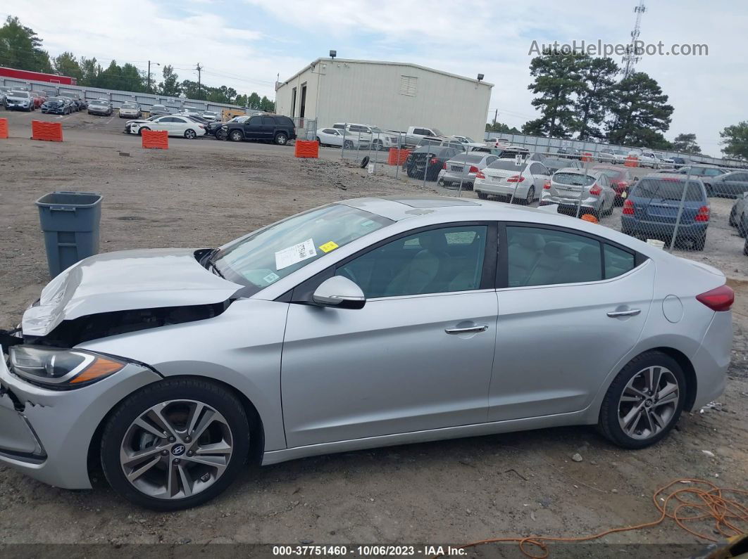 2017 Hyundai Elantra Limited Silver vin: 5NPD84LF9HH114644