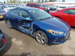 2017 Hyundai Elantra Limited Blue vin: 5NPD84LF9HH128737