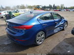 2017 Hyundai Elantra Limited Blue vin: 5NPD84LF9HH128737