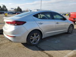 2017 Hyundai Elantra Se Silver vin: 5NPD84LF9HH169546