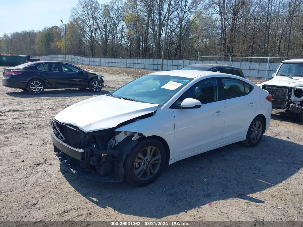 2018 Hyundai Elantra Sel Белый vin: 5NPD84LF9JH216984