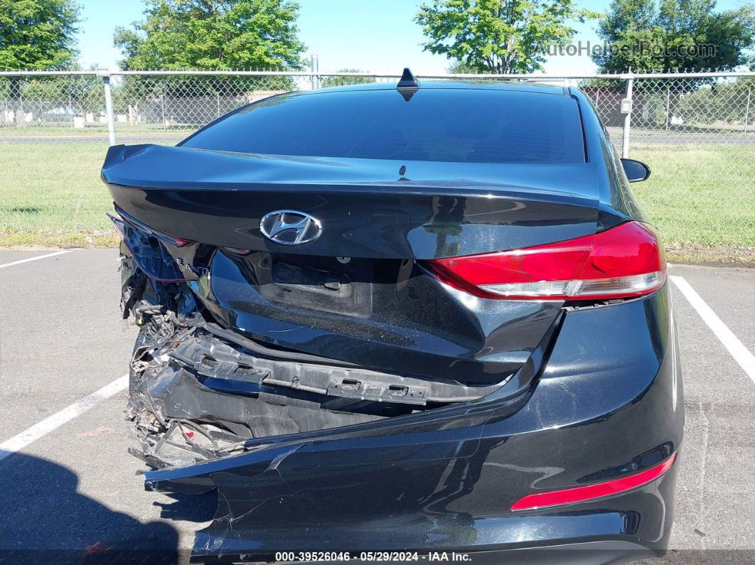 2018 Hyundai Elantra Value Edition Black vin: 5NPD84LF9JH220453