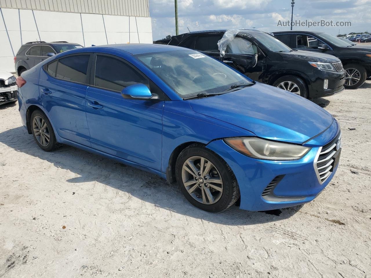 2018 Hyundai Elantra Sel Blue vin: 5NPD84LF9JH220615