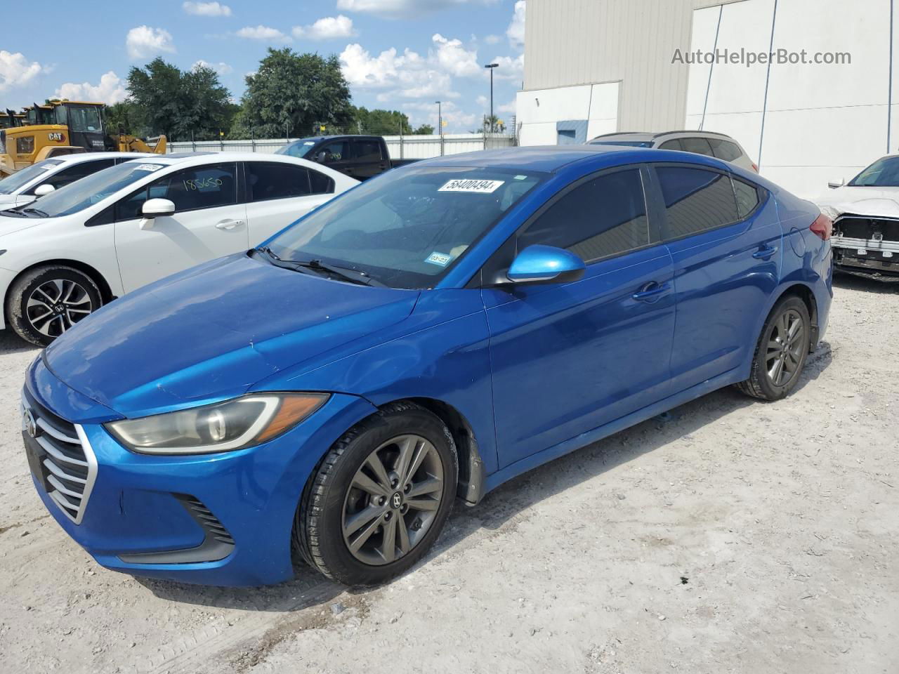 2018 Hyundai Elantra Sel Blue vin: 5NPD84LF9JH220615