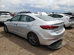 2018 Hyundai Elantra Sel Silver vin: 5NPD84LF9JH224681