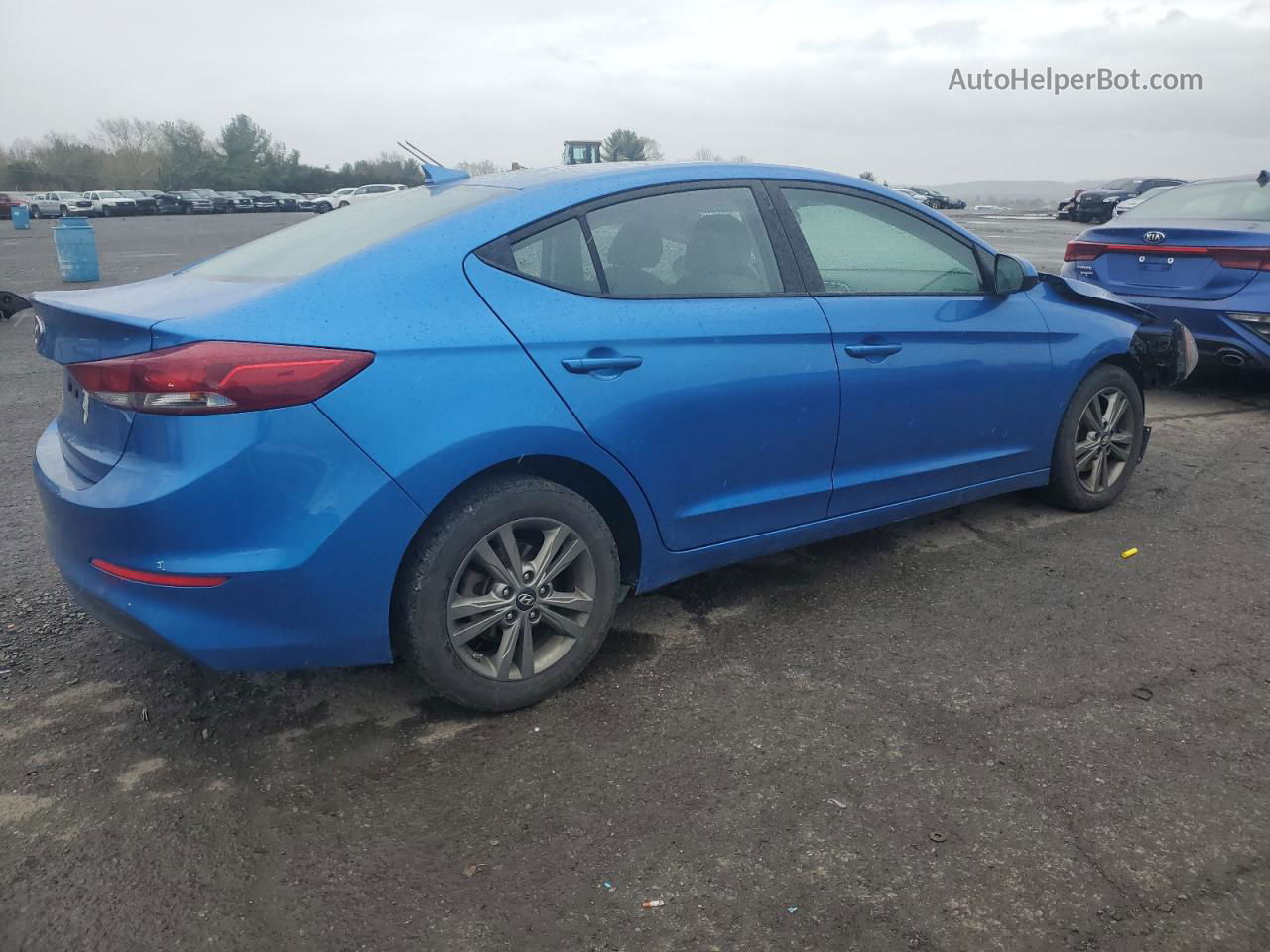 2018 Hyundai Elantra Sel Blue vin: 5NPD84LF9JH225314