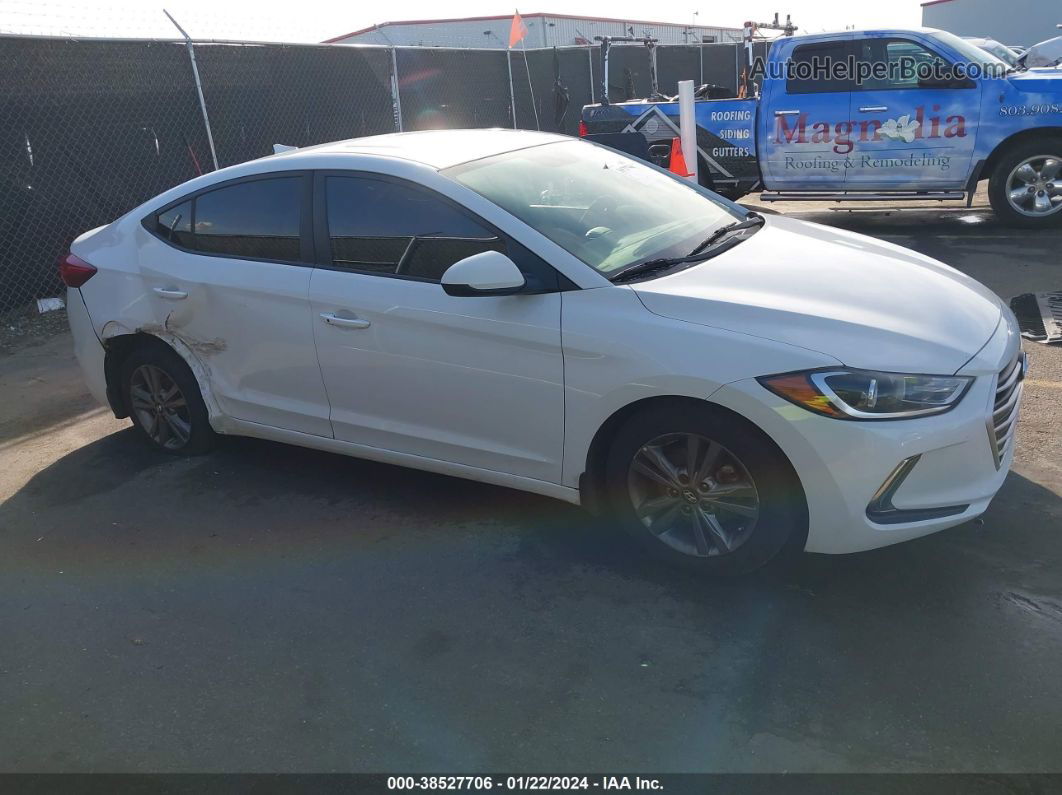 2018 Hyundai Elantra Value Edition White vin: 5NPD84LF9JH235048