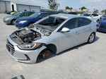 2018 Hyundai Elantra Sel Silver vin: 5NPD84LF9JH242114