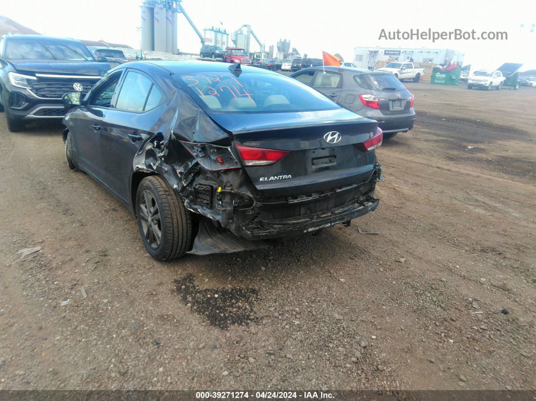 2018 Hyundai Elantra Sel Черный vin: 5NPD84LF9JH244932