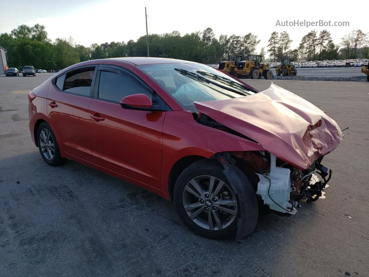 2018 Hyundai Elantra Sel Burgundy vin: 5NPD84LF9JH245983