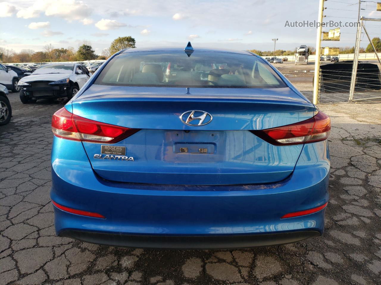 2018 Hyundai Elantra Sel Blue vin: 5NPD84LF9JH280281