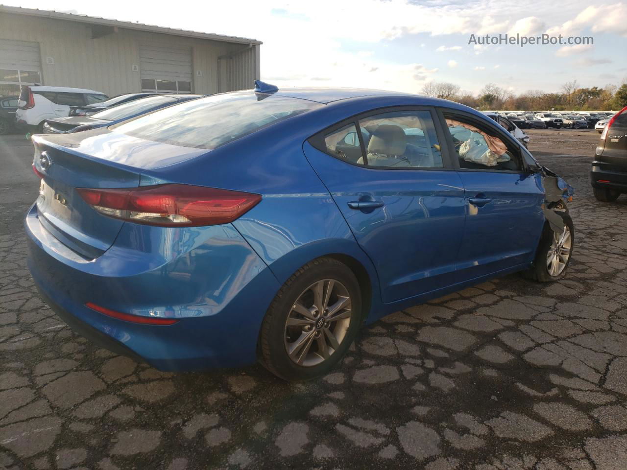 2018 Hyundai Elantra Sel Blue vin: 5NPD84LF9JH280281